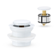 Brasshards Mixx Bath Pop Up Waste 40Mm With Pullout Centre White