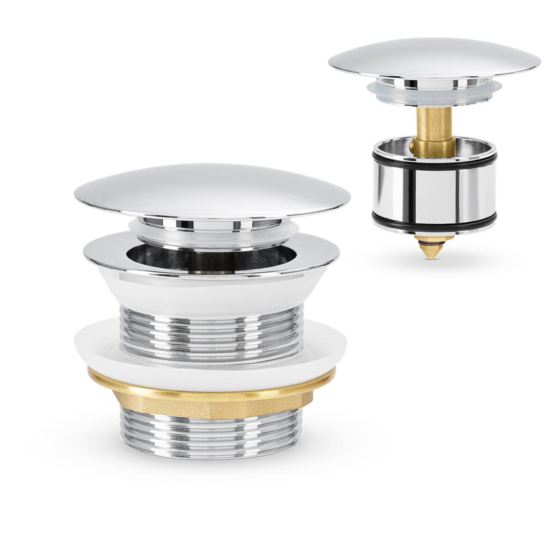 Brasshards Mixx Bath Dome Pop Up Waste 40Mm With Pullout Centre Chrome