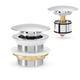 Brasshards Mixx Bath Dome Pop Up Waste 40Mm With Pullout Centre Chrome