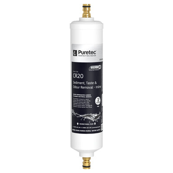 Puretec Caravan Filter Kit Inline Housing 20Lpm 1 Micron Cr20