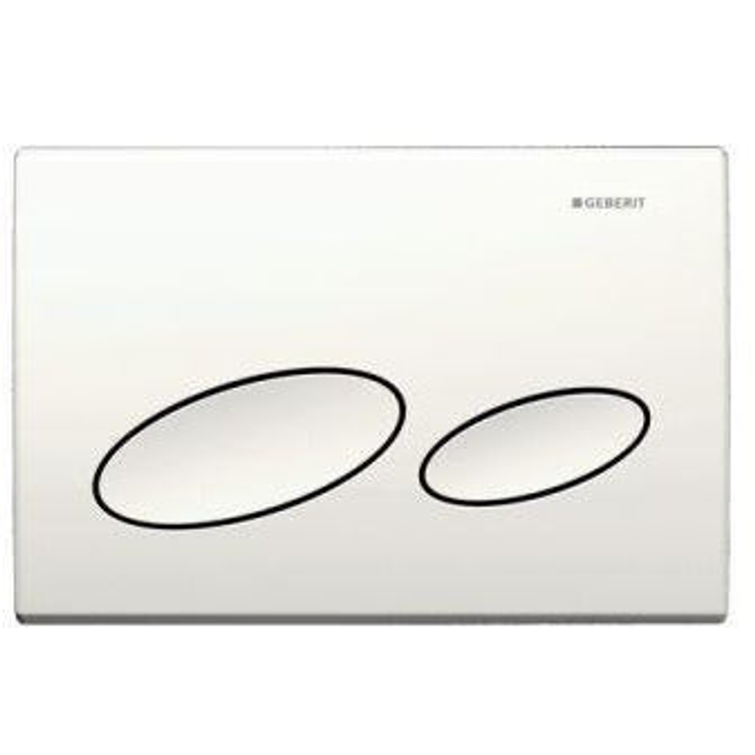 Kappa 20 Dual Flush Plate White