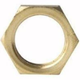 BRASS LOCKNUTS 6MM