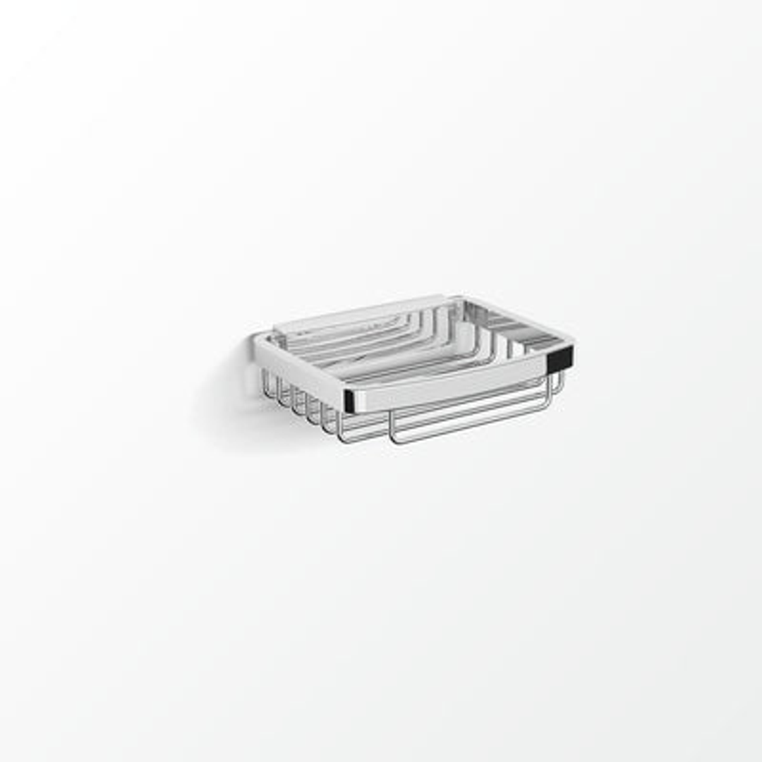 Avenir Universal Small Detachable Rectangle Soap Basket Chrome