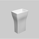Astra Walker Sand Freestanding Washbasin 55X38Cm White