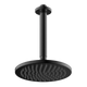 Abey Gareth Ashton 200mm Drop Vertical Overhead Shower Black 1Svro-B - Burdens Plumbing