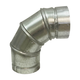 TWIN SKIN FLUE 90DEG ADJUSTABLE ELBOWS 125MM