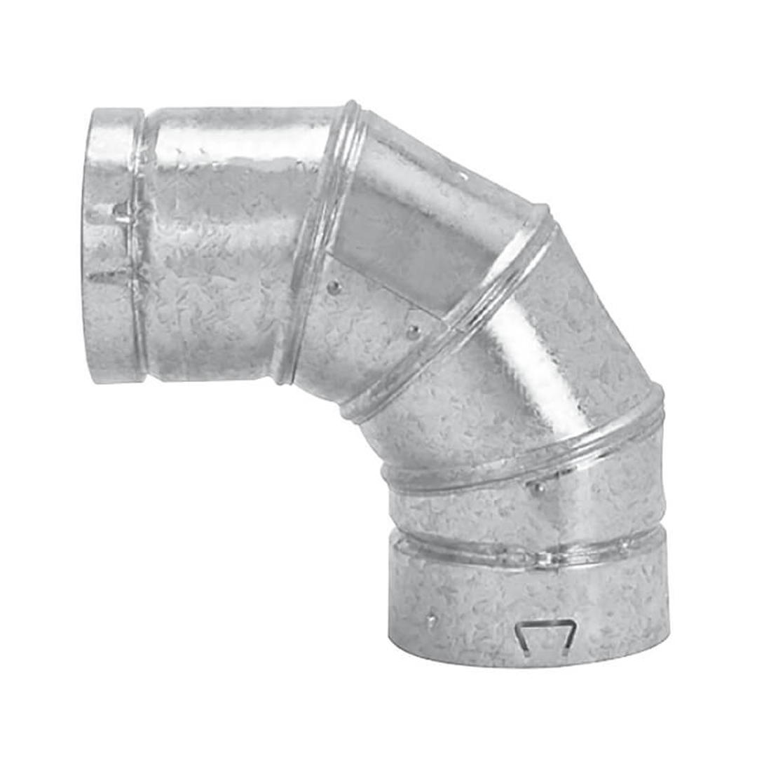 TWIN SKIN FLUE 45DEG ADJUSTABLE ELBOWS 125MM