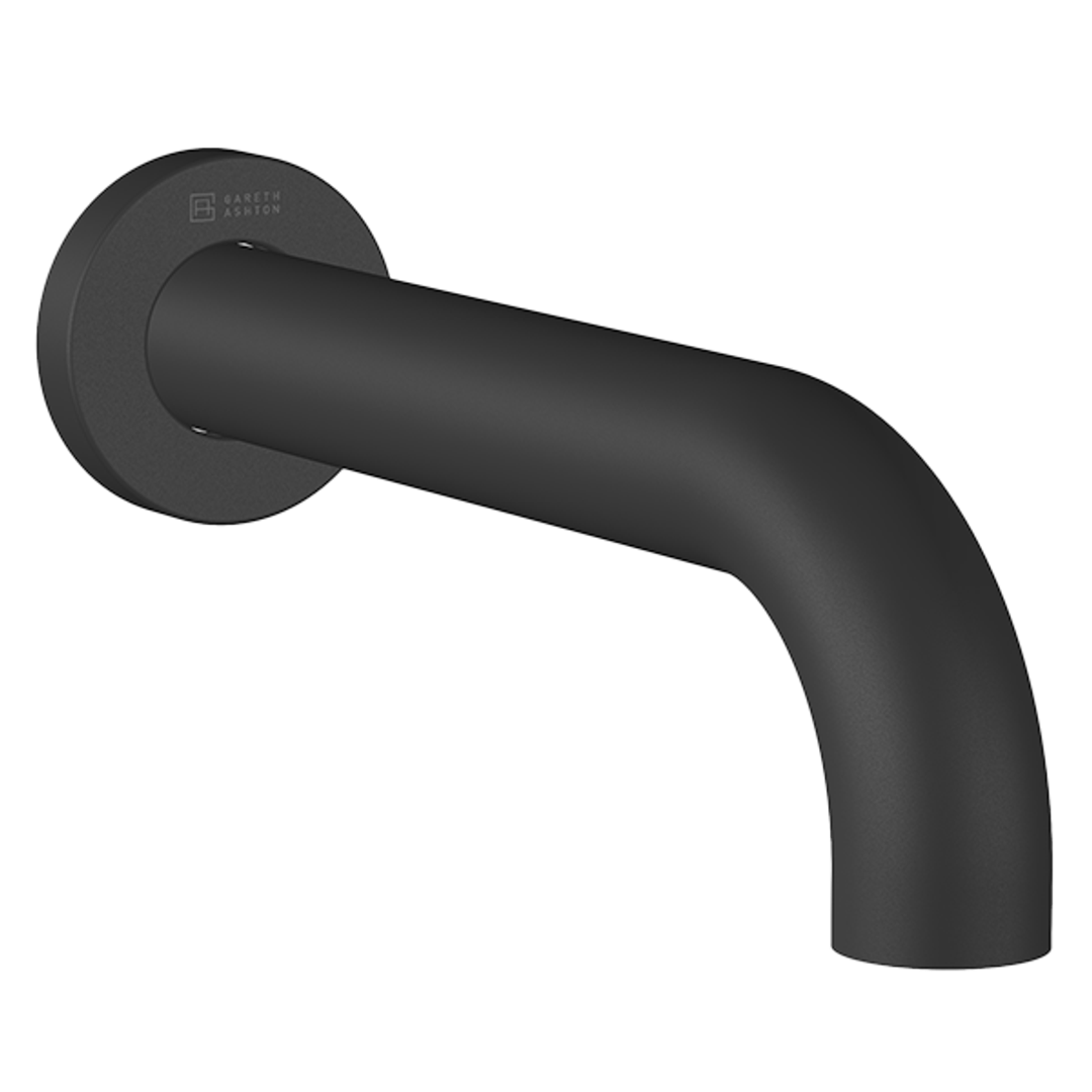 Abey Lucia Curved Basin Spout 200mm Black