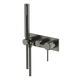 Abey Poco 3 Hole Bath / Shower Set Gun Metal 6Bs-Ws-Gm - Burdens Plumbing