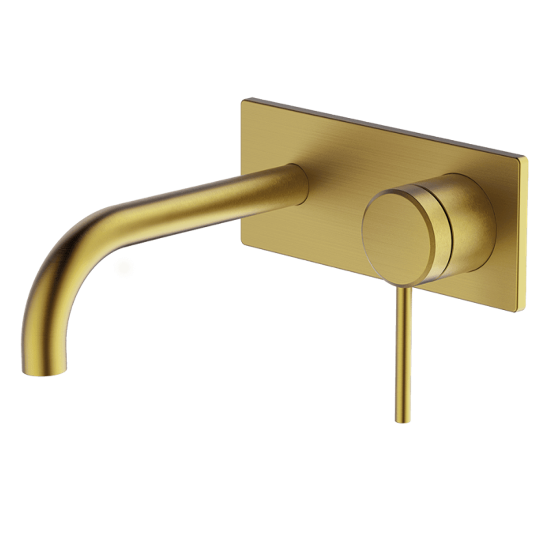 Abey Poco Wall Set 165mm Brushed Brass 6B-Ws165-Bb