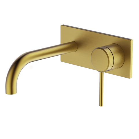 Abey Poco Wall Set 165mm Brushed Brass 6B-Ws165-Bb