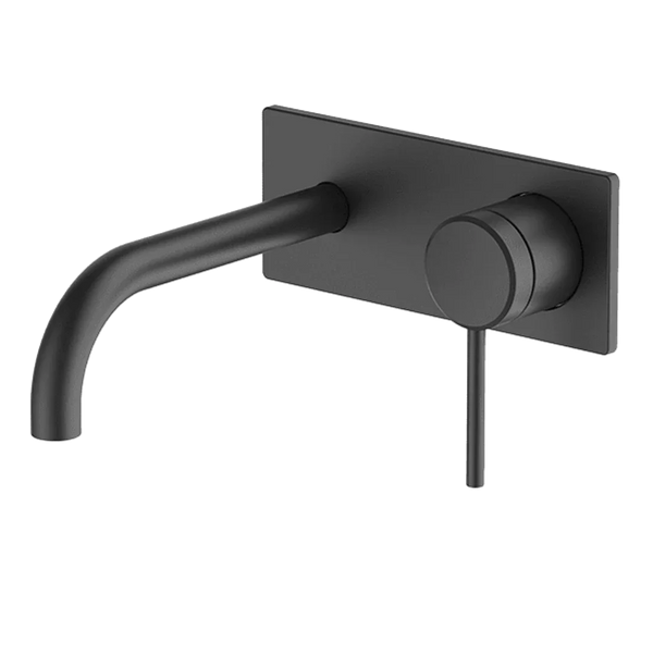 Abey Poco Wall Set 165mm Black 6B-Ws165-B - Burdens Plumbing
