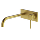 Abey Poco Wall Set 220mm Brushed Brass 6B-Ws220-Bb - Burdens Plumbing
