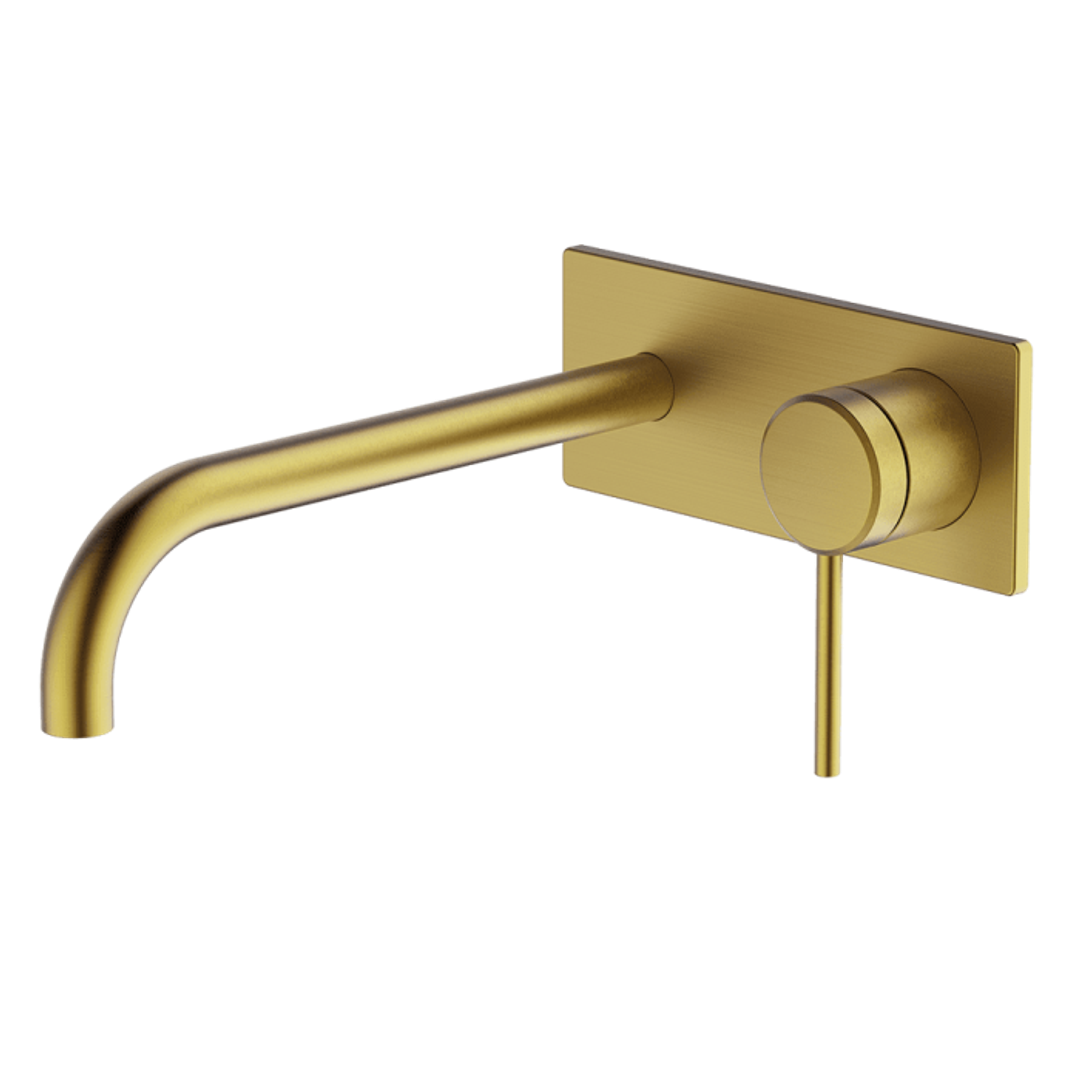 Abey Poco Wall Set 220mm Brushed Brass 6B-Ws220-Bb