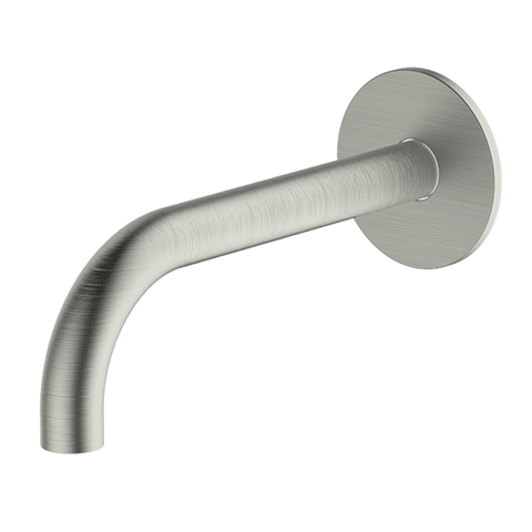 Abey Poco Curved 165mm Basin Spout Brushed Nickel 6S-C165-Bn