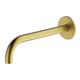 Abey Poco Curved 220mm Basin Spout Brushed Brass 6S-C220-Bb - Burdens Plumbing