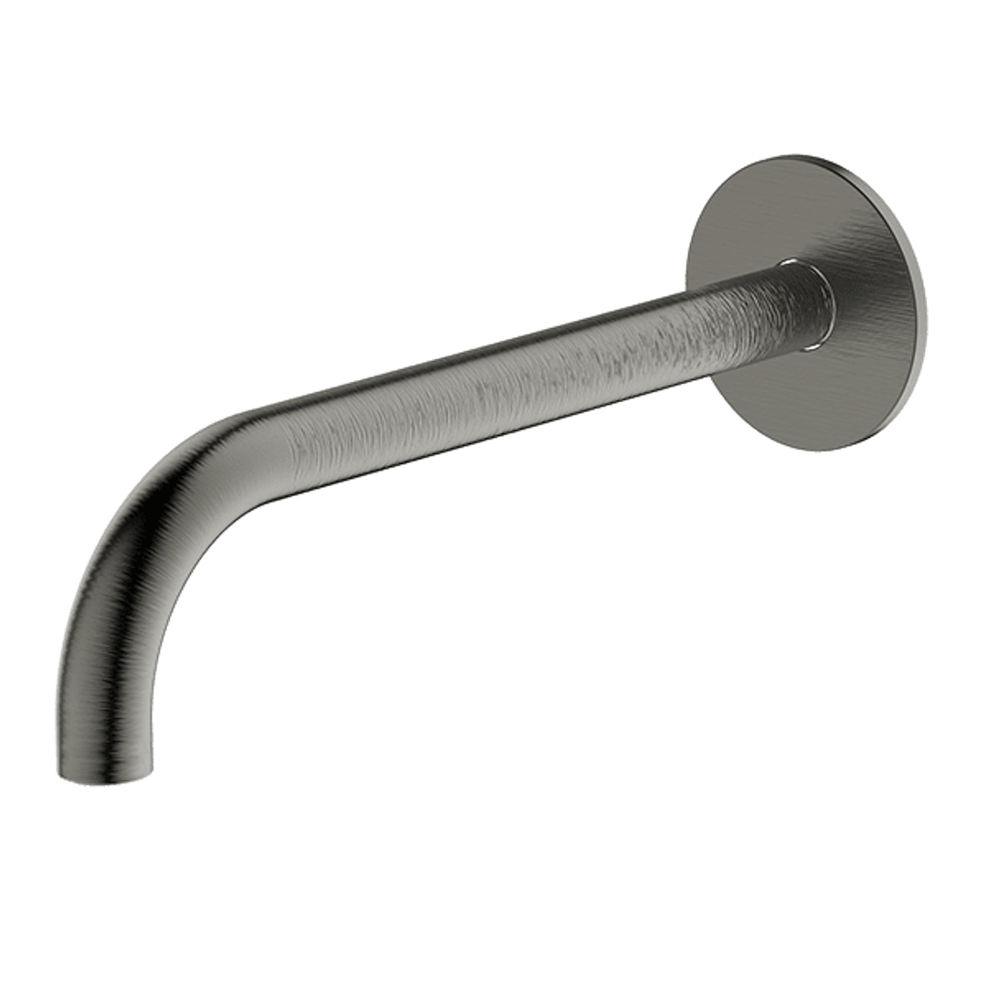 Abey Poco Curved 220mm Basin Spout Gun Metal 6S-C220-Gm