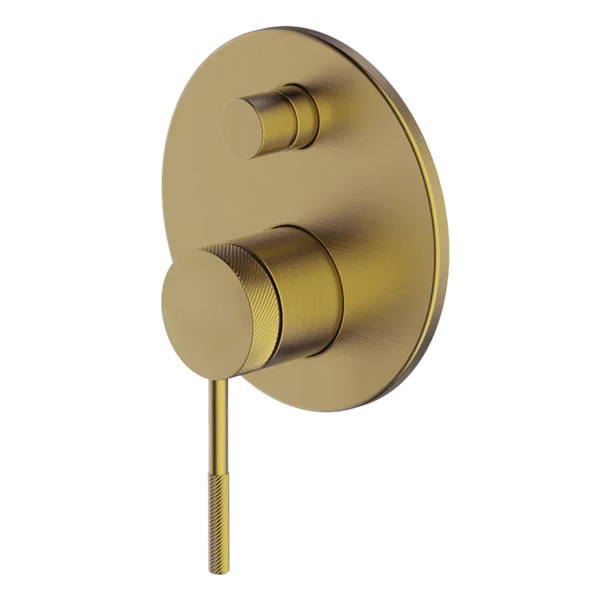 Abey Poco Divertor Mixer External Brushed Brass 6Shd-Ext-Bb - Burdens Plumbing
