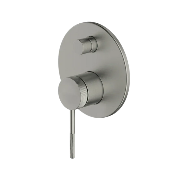 Abey Poco Divertor Mixer External Brushed Nickel 6Shd-Ext-Bn - Burdens Plumbing