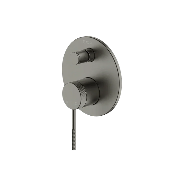 Abey Poco Divertor Mixer External Gun Metal 6Shd-Ext-Gm - Burdens Plumbing