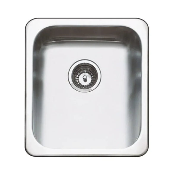 Abey Hunter Trough 1 Tap Hole With Bypass 406X466mm - Burdens Plumbing