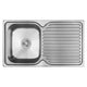 Abey Entry Single Right Bowl Sink 840mm X 480mm En100R - Burdens Plumbing
