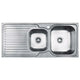 Abey Entry 1 & 3/4 Left Bowl Sink 1080mm X 480mm En175L - Burdens Plumbing