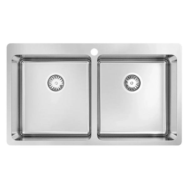 Abey Laundry Double Bowl With Dual Overflow - R25 - Burdens Plumbing