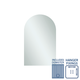Thermogroup Aspen Polished Edge Arch Mirror 500x800mm - Hangers and Demister