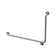 LINSOL Amore Grab Rail 90 Degree 950 X 600Mm Left Hand Brushed Nickel