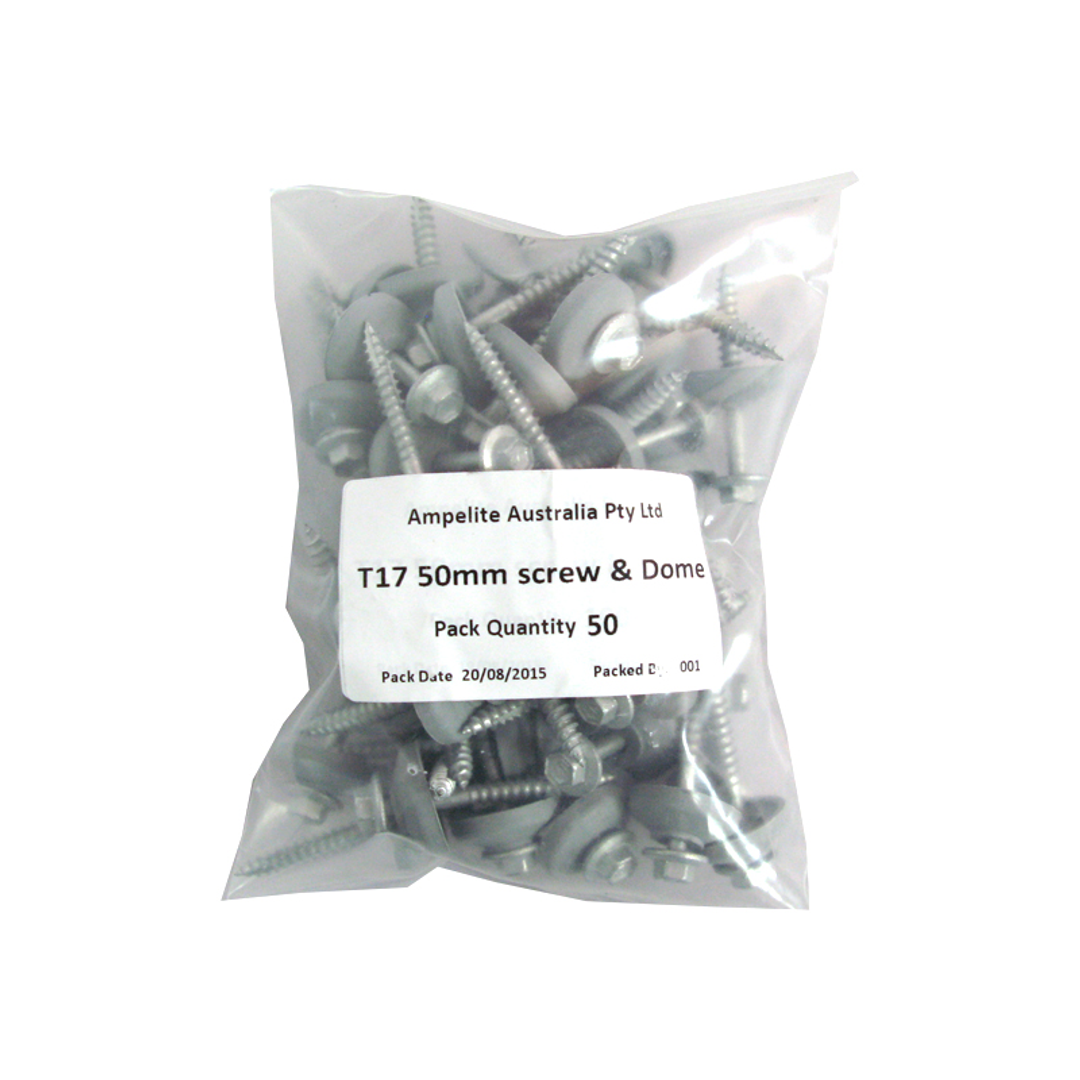Polycarb Screw 12# with 26mm Dome (50 Pack)