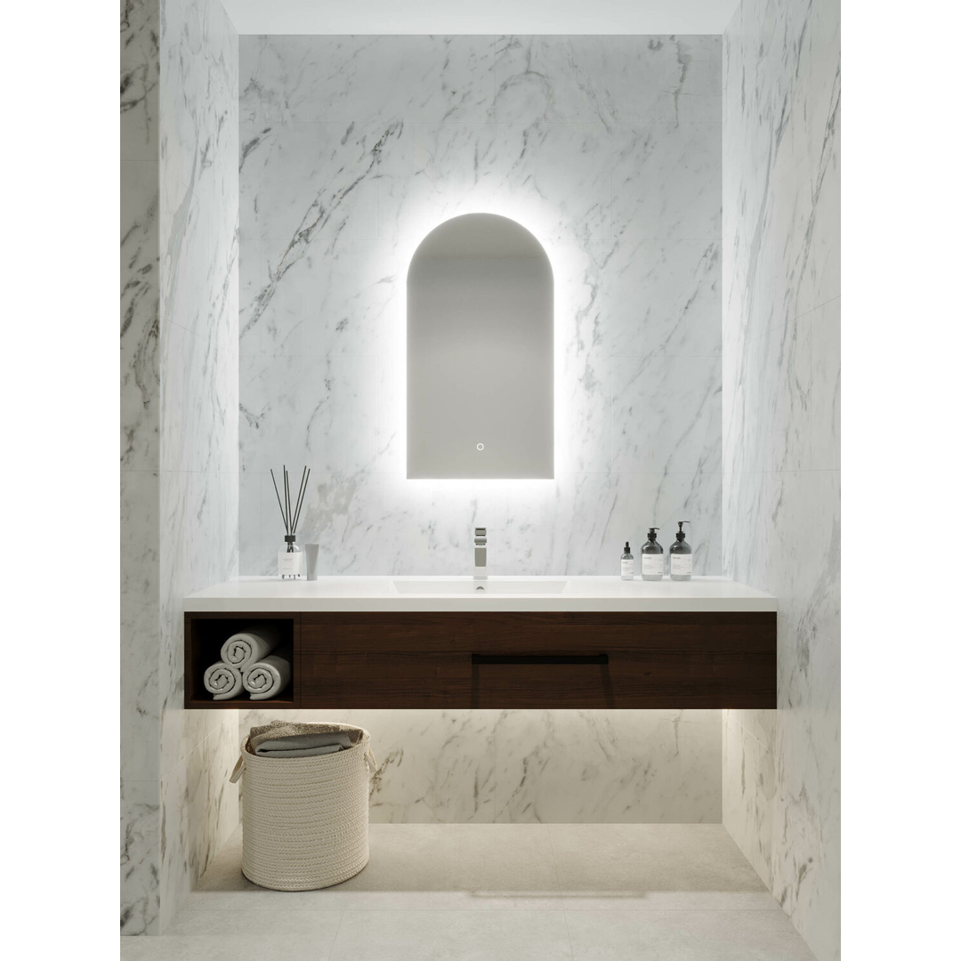 Remer A-Series Arch Backlit Mirror With Demister