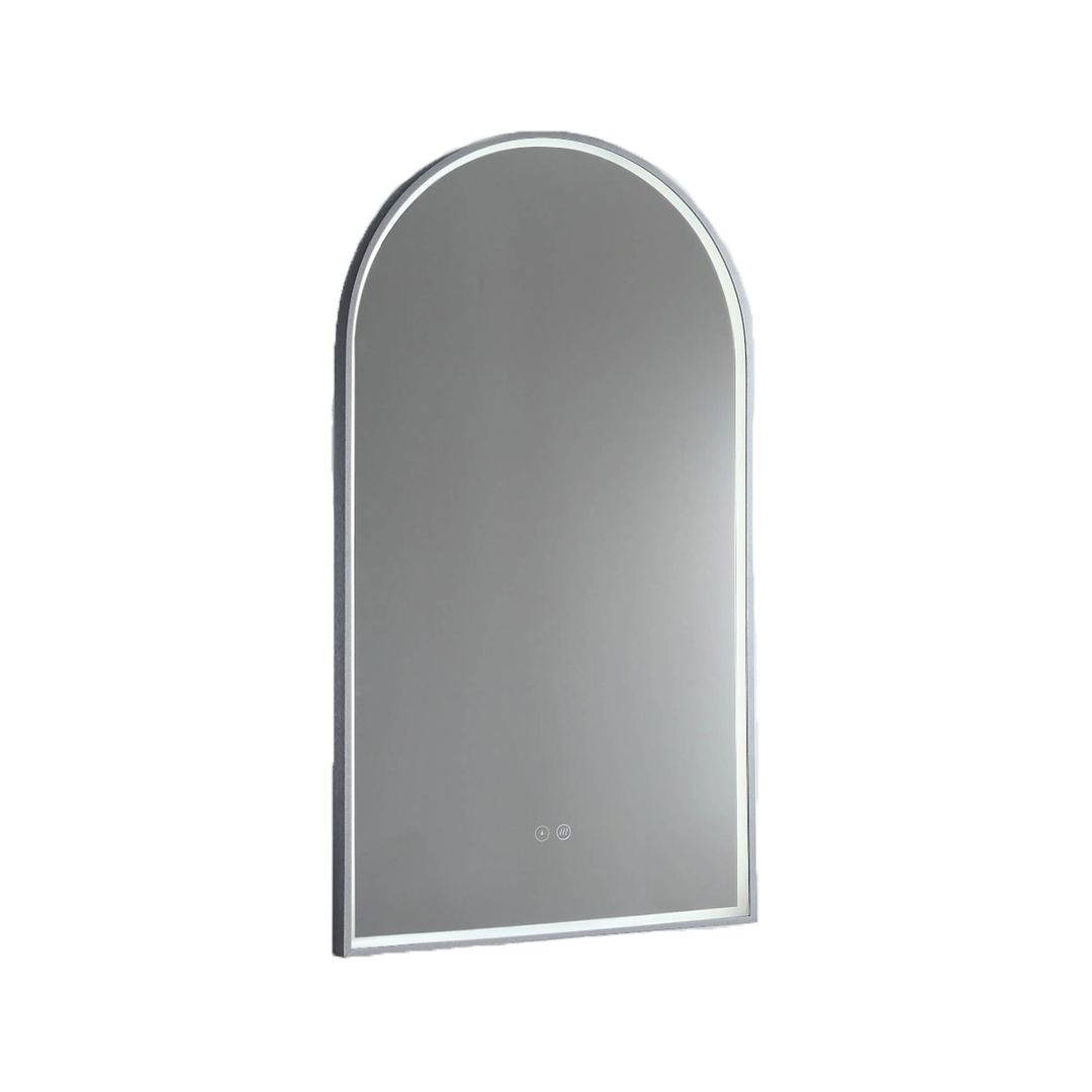 Remer Arch 500D Led Mirror Georgian Metal Frame With Mirage Magnifier
