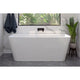 Aria Back To Wall Freestanding Bath White 1500mm - Burdens Plumbing