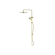 Greens Ashmore Bubblejet Twin Rail Shower Pvd Brushed Brass