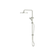 Greens Ashmore Bubblejet Twin Rail Shower Pvd Brushed Nickel