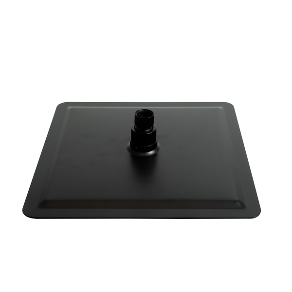 Aspire Midnight 250Mm Ss Rectangle Shower Head Matte Black