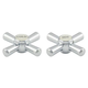 Wh Ezy Clean J/V Basin Set Chrome 9619