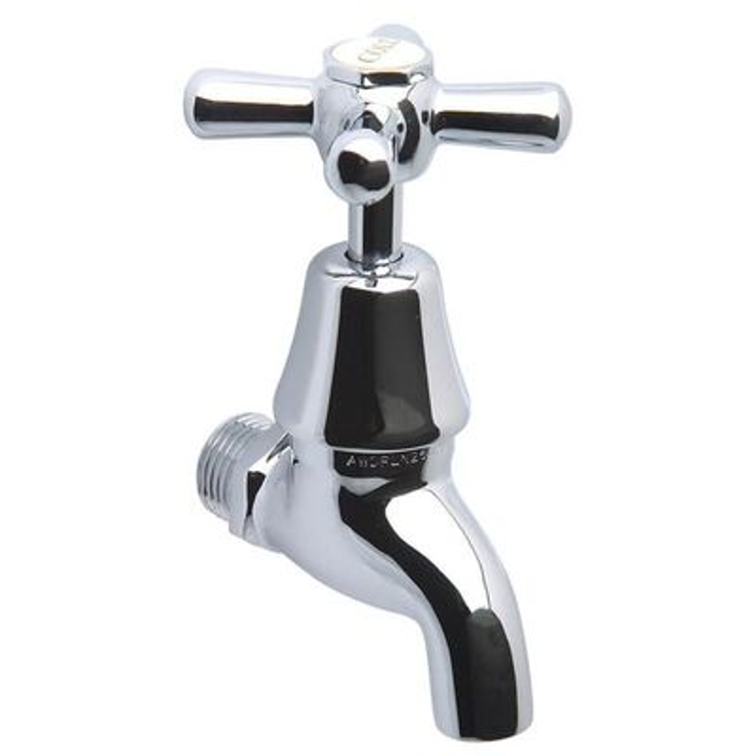 Wh Ezy Clean J/V Male Bib Cock  Chrome Each 9725