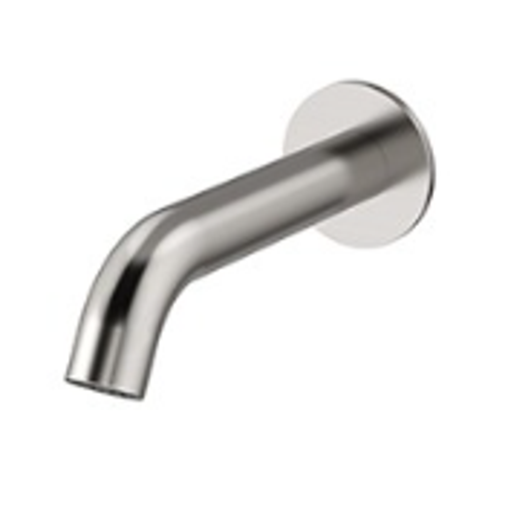 Axus Round 150Mm Wall Mounted Spout Satin Nickel Pvd