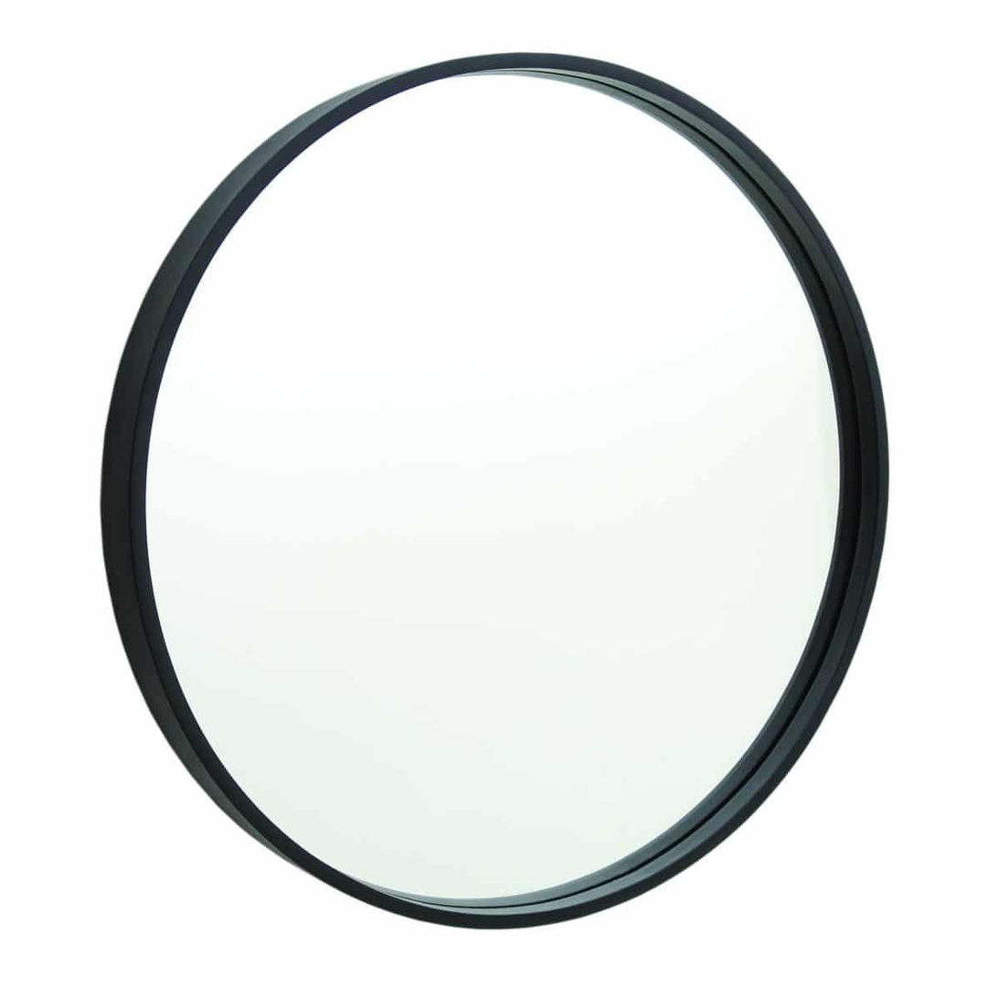 Thermogroup 600MM DIAMETER ROUND MIRROR WITH BLACK FRAME