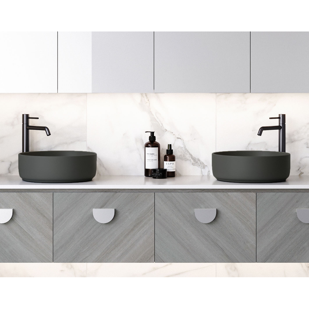 Timberline Allure Above Counter Ceramic Basin Black