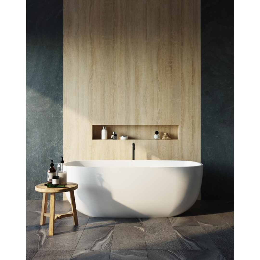 Belbagno Ally Freestanding Bath Gloss White 1700mm