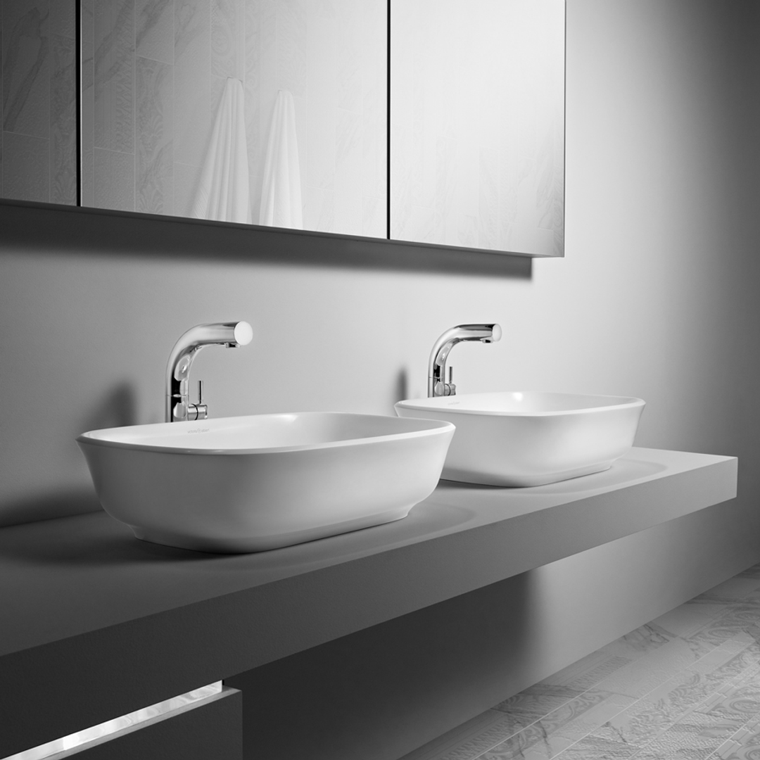 V+A Amiata 60 Vessel Basin Gloss White