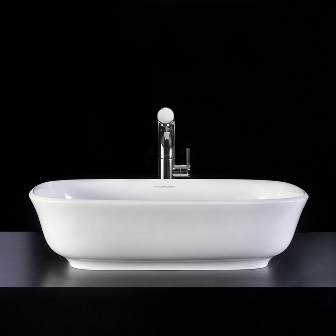 V+A Amiata 60 Vessel Basin Gloss White