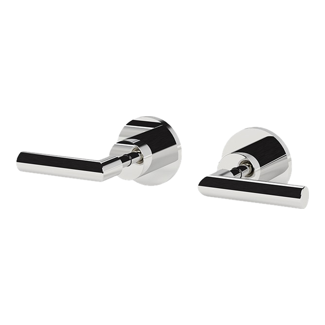 Streamline Axus Lever Wall Taps Set_Brushed Brass