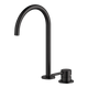 Streamline Axus Pin 2 Hole Basin Mixer 32X18Cm Fixed Arch Spout_Brushed Iron Pvd