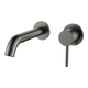Streamline Axus Pin Wall Mount Basin/Bath Mixer 2 Plate 150Mm Spout Brushed Iron *External Only*