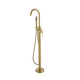 Streamline Ext. Part Pin Free Standing Bath Mixer W. Hand Shower Brushed Brass