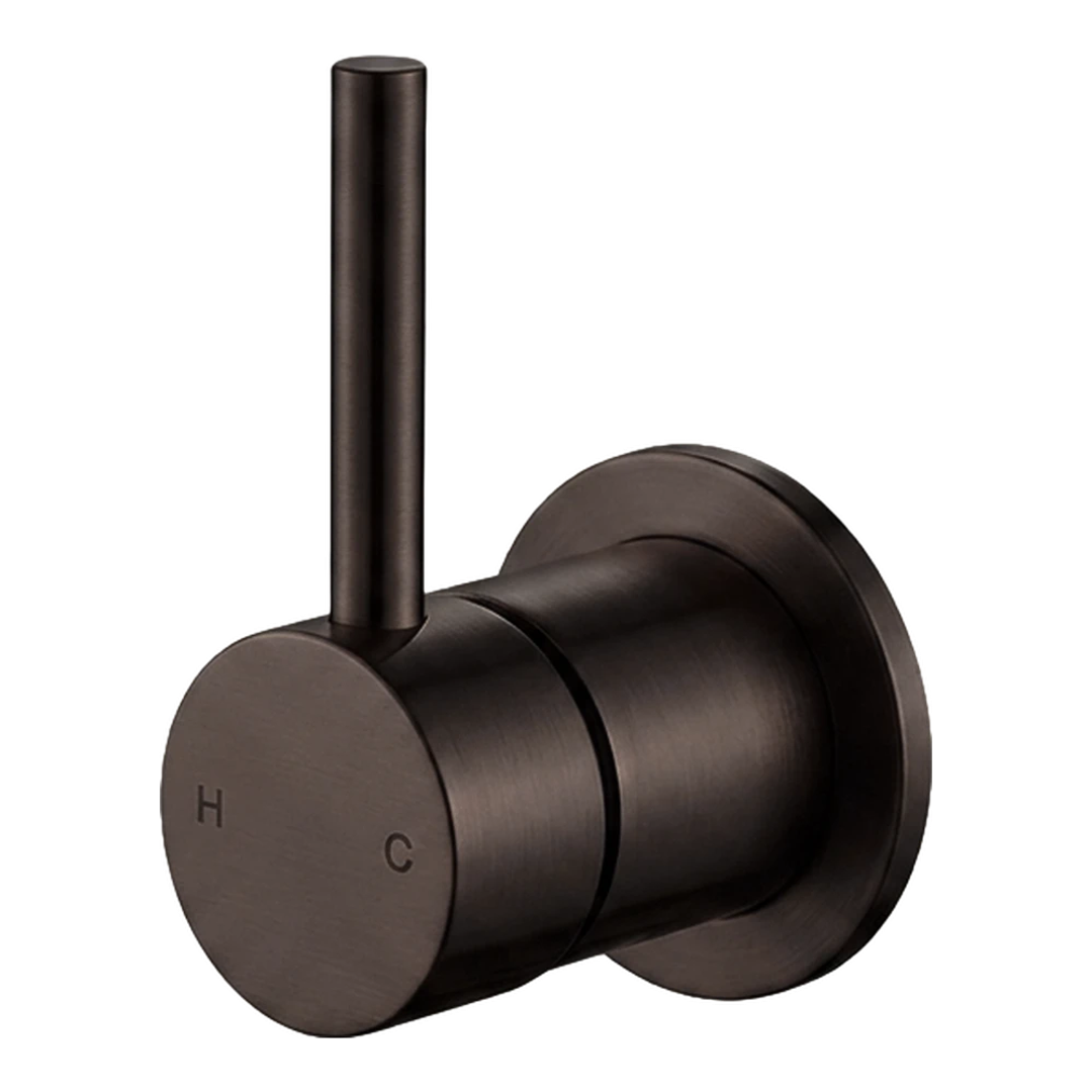 Streamline Axus Ext Part Pin Lever Wall Mixer 60Mm Cover Plate Lever Up Dark Bronze